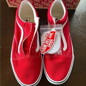 Men’s Vans New in Box Red Sneakers